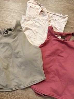 ALO Yoga Women's Tank Tops - Mauve Pink, Light Beige, Taupe